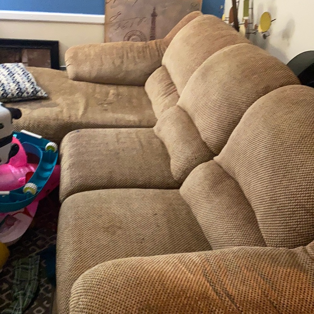 Use couch with one little stain on it